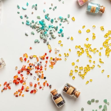 KHOCOEE Healing Crystal Bottles for Meditation and Decor