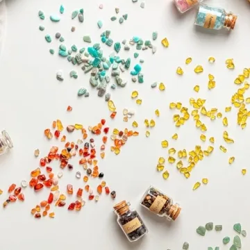 KHOCOEE Healing Crystal Bottles for Meditation and Decor