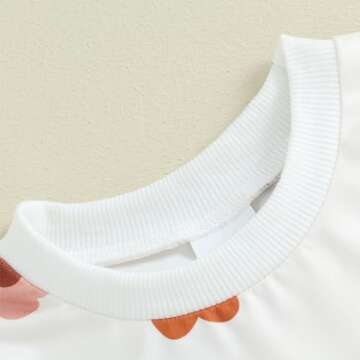 fhutpw Toddler Baby Girls Summer Outfits Daisy Ruffle Short Sleeve T-Shirts Tops Floral Shorts 2Pcs Clothes Set 6M-4T (B Floral White, 18-24 Months)