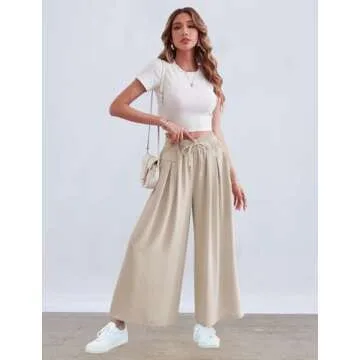 ZJCT Women's Summer Palazzo Pants - Stylish & Comforting