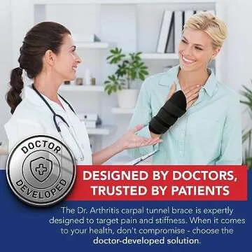 Doctor Developed Carpal Tunnel Wrist Brace for Night Support - Ultimate Sleep Support with Splint