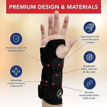Doctor Developed Carpal Tunnel Wrist Brace for Sleep Support