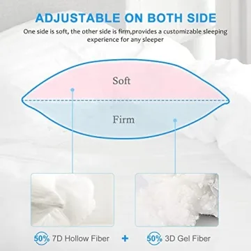 EIUE Hotel Collection Bed Pillows 2 Pack - Queen Size