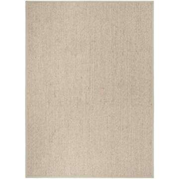SAFAVIEH Natural Fiber Collection Area Rug - 9' x 12', Marble, Sisal Design, Easy Care, Ideal for High Traffic Areas in Living Room, Bedroom (NF525C)
