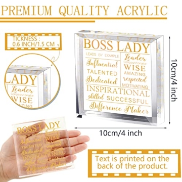 Elegant Acrylic Boss Lady Desk Decor for Inspiring Women