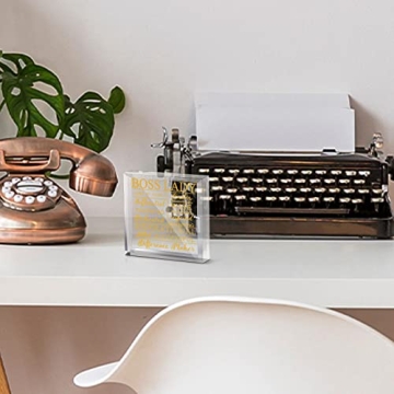 Elegant Acrylic Boss Lady Desk Decor for Inspiring Women