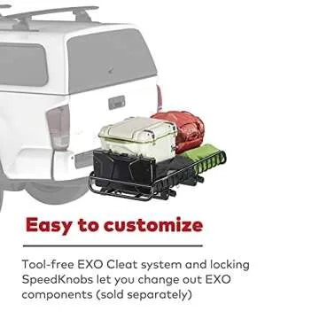 Yakima Swing Rack, Hitch Cargo System w/Accessory Arm & Locks, EXO SwingBase, 2 in, Black