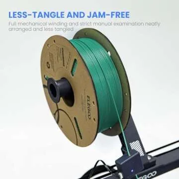 ELEGOO 4KG PLA Filament 1.75mm for Reliable 3D Printing