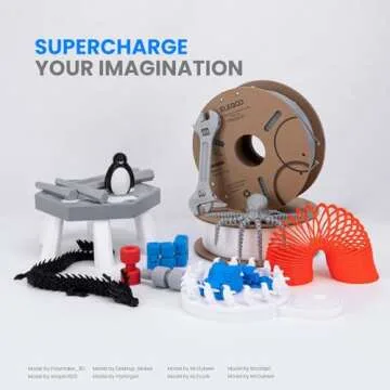 ELEGOO 4KG PLA Filament 1.75mm for Reliable 3D Printing