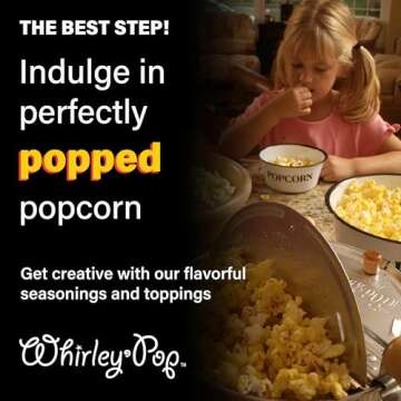 Original Whirley Pop Popcorn Maker- Silver 6 Qt Aluminum Popcorn Maker with Metal Gear, Wabash Family Farms, With Included Good Time Guide