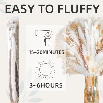 Natural Pampas Grass 8-kind Bouquet for Home Decor