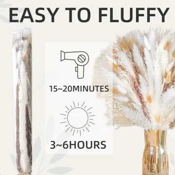 Natural Pampas Grass 8-kind Bouquet for Home Decor