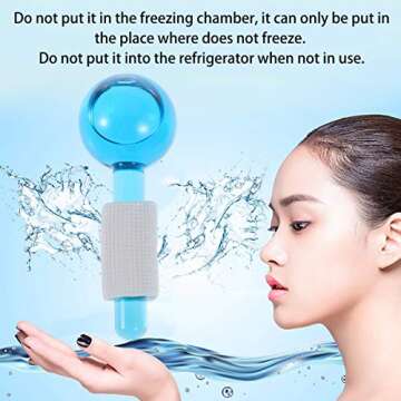 SUPVOX Cool Roller Ball Ice Facial Massager Facial Skin Massagers 2pcs