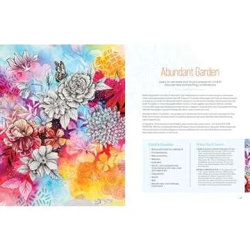 Funky Florals: A Bend-the-Rules Approach to Making Bright, Bold & Beautiful Flower Art with Watercolor, Acrylics, Markers & More - 12 Mixed-Media Projects