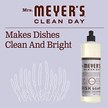 Eco-Friendly MRS. MEYER'S Liquid Dish Soap - Lavender Scented