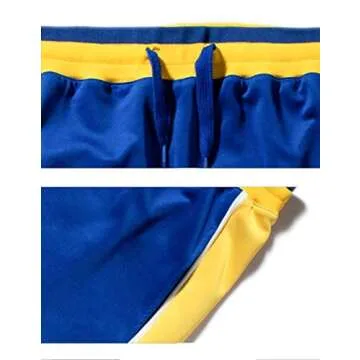 Tebreux Men's Tracksuits 2 Piece Outfit Jogging Suits Set Casual Long Sleeve Sports Sweatsuits Blue S