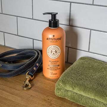 ATTITUDE Itch Soothing Shampoo for Cat & Dog, Vegan and Cruelty-Free, Lavender, 16 Fl Oz