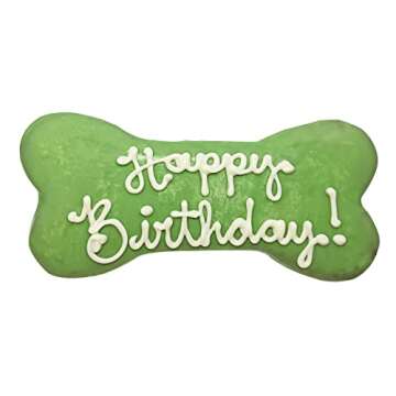 Gourmet Dog Birthday Treat Box with Hand-Decorated Snacks