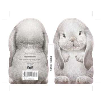 Furry Bunny: A Mini Touch and Feel Book for Baby and Toddler (Sweet Shower Gift, Easter Gift, Sensor...