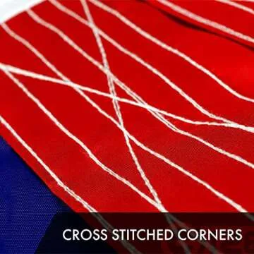 G128 American USA Flag | 8x12 Ft | ToughWeave Series Embroidered 300D Polyester | Country Flag, Embroidered Stars, Sewn Stripes, Indoor/Outdoor, Brass Grommets