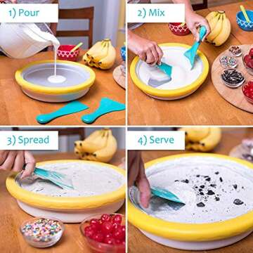 IceCream Maker - Frozen Treats in Minutes - Ice Cream Time Pan - Frozen Yogurt, Sorbet, Gelato - Fam...