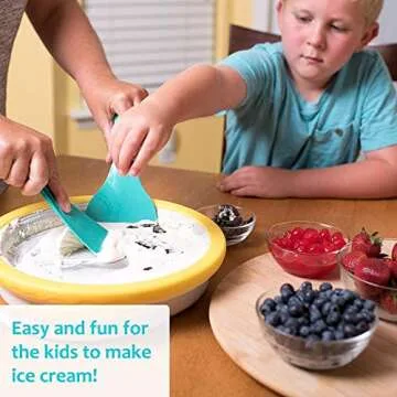 IceCream Maker - Frozen Treats in Minutes - Ice Cream Time Pan - Frozen Yogurt, Sorbet, Gelato - Family Fun, Healthy Alternative to Store bought Ice Cream