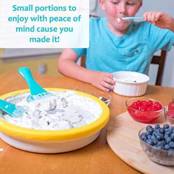 IceCream Maker - Frozen Treats in Minutes - Ice Cream Time Pan - Frozen Yogurt, Sorbet, Gelato - Family Fun, Healthy Alternative to Store bought Ice Cream