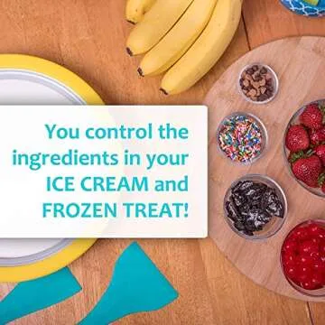 IceCream Maker - Frozen Treats in Minutes - Ice Cream Time Pan - Frozen Yogurt, Sorbet, Gelato - Family Fun, Healthy Alternative to Store bought Ice Cream