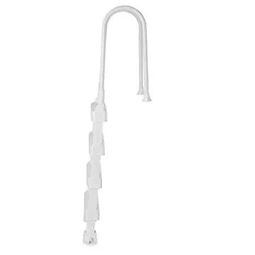 Vinyl Works Heavy Duty Anti Slip Plastic Step Ladder for Above Ground or In Ground Swimming Pools with Ergonomic Aluminum Handrails, White