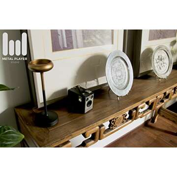 TOPNIKE Table Top Easel, Art Display Easels, Brass Plate Stands for Display, 10 Inch, 250MM