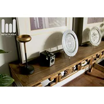 TOPNIKE Table Top Easel, Art Display Easels, Brass Plate Stands for Display, 10 Inch, 250MM