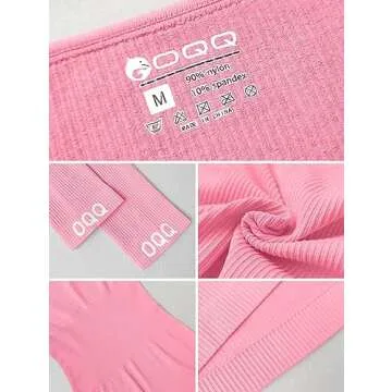 OQQ Women's Ribbed Long Sleeve Yoga Jumpsuit