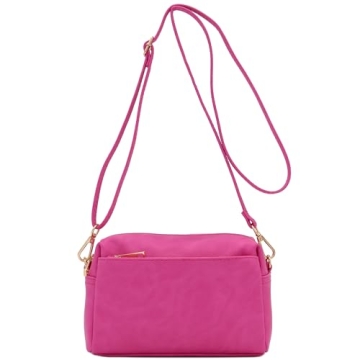 Stylish Triple Zip Small Crossbody Bag – Perfect for Every Occasion!