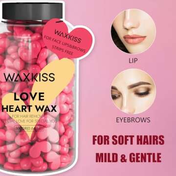 Waxkiss Love Heart Wax Beads - Gentle Hair Removal Solution