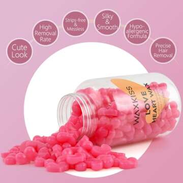 Waxkiss Love Heart Wax Beads - Gentle Hair Removal Solution