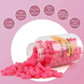 Waxkiss Love Heart Wax Beads - Gentle Hair Removal Solution