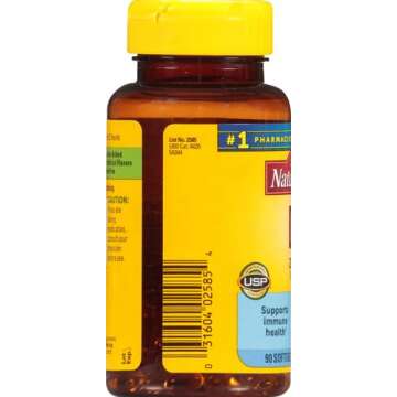 Nature Made Vitamin D3 2000 IU (50 mcg), Dietary Supplement for Bone, Teeth, Muscle and Immune Health Support, 90 Softgels, 90 Day Supply