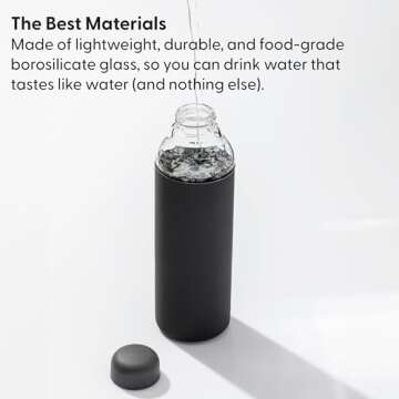 W&P Porter Glass Water Bottle - Eco-Friendly & Stylish Hydration