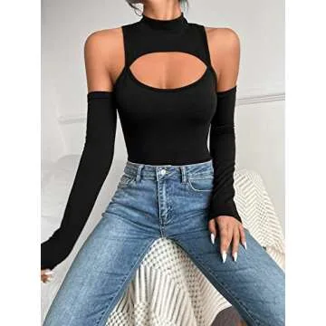 Hilinker Women's Sexy Bodysuit for Party & Club