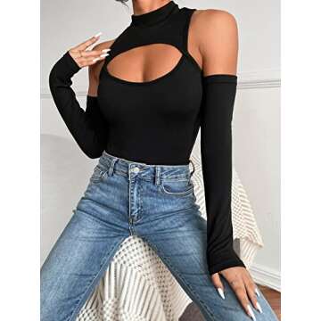 Hilinker Women's Sexy Bodysuit for Party & Club