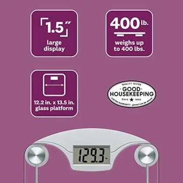 Weight Watchers Digital Glass Bathroom Scale for Healthy Living