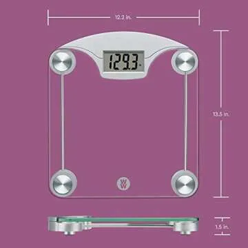 Weight Watchers Digital Glass Bathroom Scale for Healthy Living