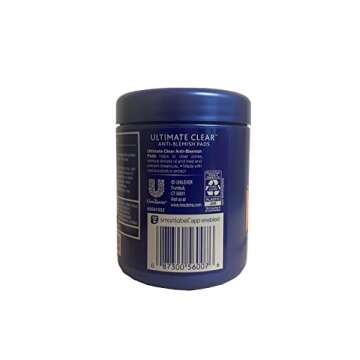 Noxzema Ultimate Clear Anti-Blemish Pads 90 Each (Pack of 5)