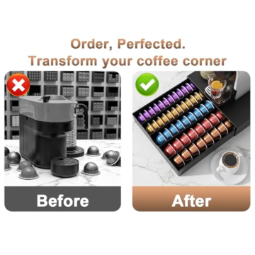 OUTIOE Coffee Pods Drawer Organizer for Nespresso