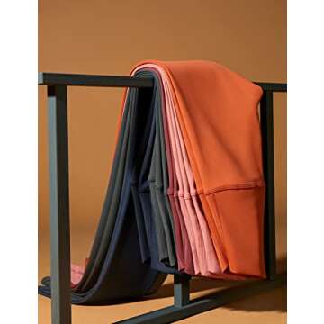 CRZ YOGA Air Feeling High Waisted Leggings for Women 28'' - Warm Thick Workout Buttery Soft Yoga Pants Lounge Black Large