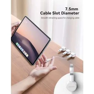 9 Pack Cable Management Cord Holder Organizer, JOYROOM Magnetic Cable Clips Adhesive Wire Keeper, Under Desk Cord Hider for Bedside Nightstand Table Desktop USB Wall Car Office Workspace Accessories