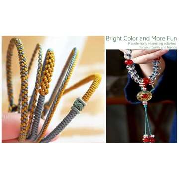 25-Pack Rattail Satin Nylon Trim Cord for DIY Crafts