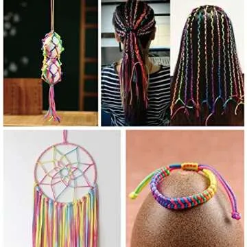 25-Pack Rattail Satin Nylon Trim Cord for DIY Crafts