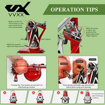 VVXX 3-in-1 Apple and Potato Peeler for Fast Prep