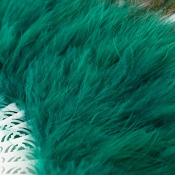 Elegant Peacock Feather Fan for Costumes and Events